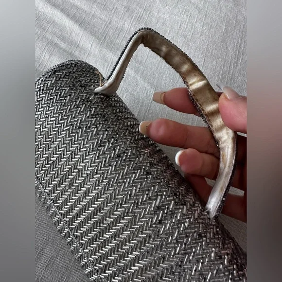 Rare Vintage hand beaded mini clutch purse - Picture 4 of 9